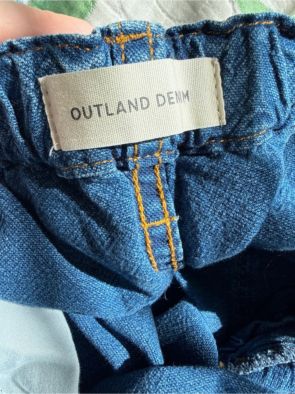 Outland Denim Utility Cargo Barrel Jeans Organic Cotton Blue - Picture 5 of 6